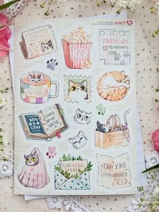 Стикерпак Лавкот «Счастье внутри тебя», А6