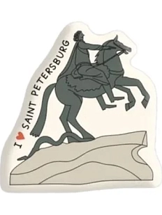 3Д Стикер на телефон «Медный всадник», объёмный