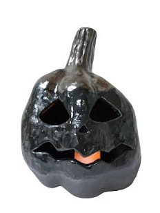 Ночник ручной работы «Тыква», керамика