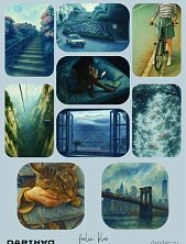 Стикерпак виниловый «Feelin blue», А5