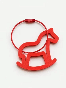 Брелок DARI DARI «Лошадка-качалка», красный, 6 см