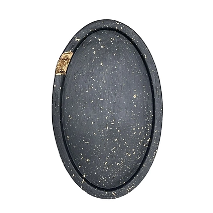 Подставка овал, черная, фото 1.