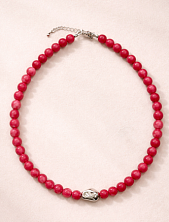 Чокер Мигетт из агата, малиновый