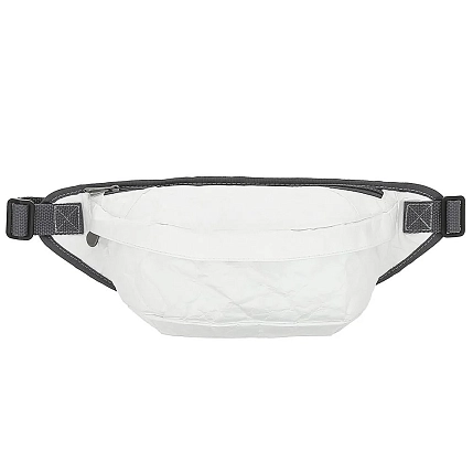 Поясная сумка Ranzel Bags «Baggy White», тайвек, белая, фото 2.