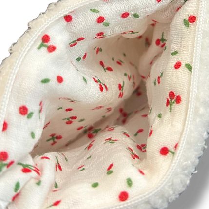 Мини-кошелёк ручной работы, белый барашек, фото 3.