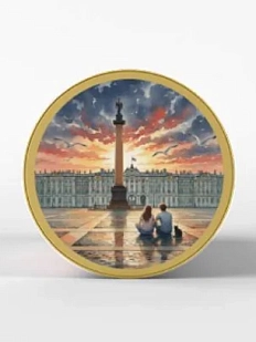 Монпансье Настоящий сувенир «Закат на Дворцовой», с наклейкой