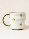 Кружка ручной работы Ким керамика с росписью Лис с нарциссами, 450 мл., белая, превью фото 3
