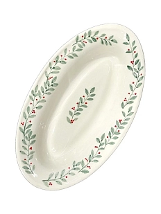 Блюдо-лодочка ручной работы Верба керамика «Веточки», керамика