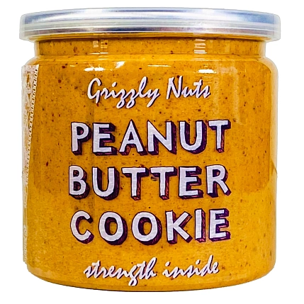Арахисовая паста финиковая «Cookie», Grizzly Nuts, 370 г, фото 1.