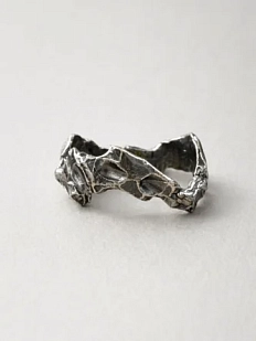 Кольцо из нейзильбера «Излом»