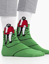 Носки «На сенокосе», р-р 42-46, зелёные