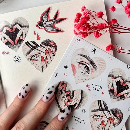 Стикерпак Лемниската «Love», А6, фото 3.