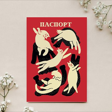 Обложка на паспорт «Котики», фото 2.