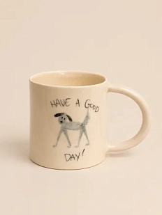 Кружка ручной работы Настянорм керамика «Have a good day/dog», полуфарфор, 450 мл