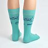 Носки «Препятствия временны, стоить верить», р-р 42-46, бирюзовые, превью фото 3
