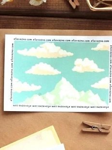 Наклейка на карту «Облака»