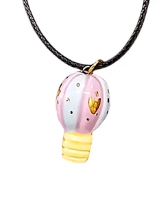 Подвеска ручной работы с воздушным шаром, разноцветная, керамика