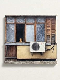 Магнит «Выросли и уехали. Балконы 3», №2