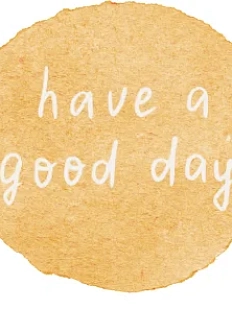 3D Стикер на телефон «Have a good day», желтый, объёмный, 2,5 см