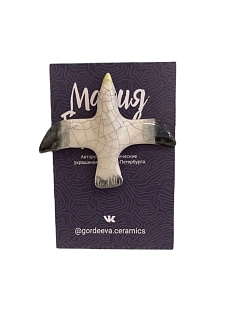 Брошь Мария Гордеева «Чайка», №2, керамика