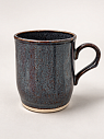 Кружка ручной работы Мастерская Виктории Нор «Звездопад», тёмно-серая, керамика, 200 мл, превью фото 3