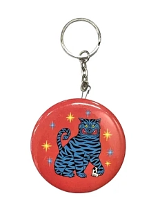 Брелок-открывашка Валя Карнавалова «Синий тигр», 5,7 см, на цепочке