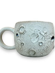 Кружка ручной работы «Луна», серая, керамика, 360 мл