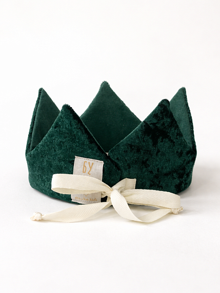 Корона БУКА «Восхищай», бархатная, изумруд, фото 2.