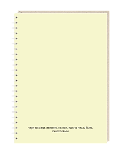 Ежедневник Mitrozhe «Черт возьми», А5, желтый