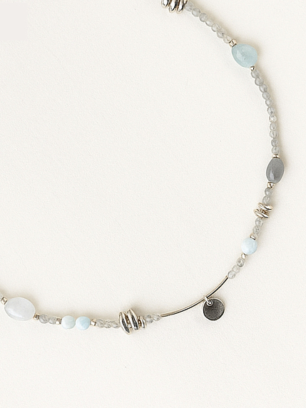 Чокер ручной работы «Nature», речной жемчуг, родированная латунь, фото 1.