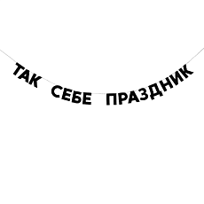 Гирлянда «ТАК СЕБЕ ПРАЗДНИК»