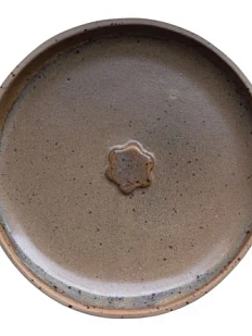 Тарелка ручной работы Идеальное совпадение с объёмным цветочком, керамика, 15 см