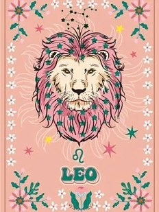Тетрадь DARI DARI со знаком зодиака «Лев», А5, 40 листов, розовый