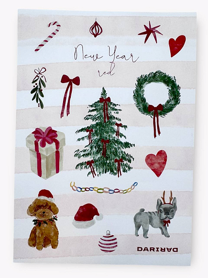 Стикерпак на Новый год «New Year red», А5, фото 4.