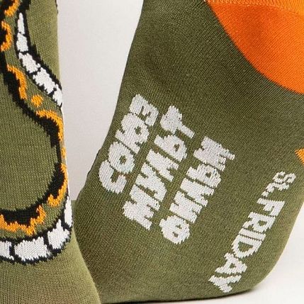 Носки «Мудрый Каа», р-р 42-46, хаки, фото 2.