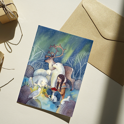 Открытка Анна Спешилова «Сказки Севера», односторонняя, фото 3.