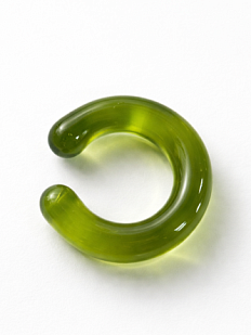 Кафф глянцевый, стекло, салатовый прозрачный