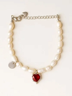 Браслет из натурального речного жемчуга «Ice»