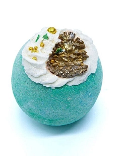 Бомбочка для ванны Boom Shop «В зимнем лесу», бирюзовая