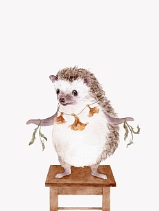 Постер интерьерный DARI DARI в детскую «Ёжик», А4