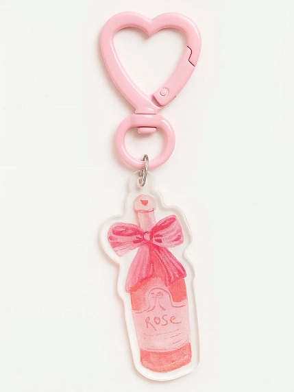 Брелок «Розовое шампанское», 5 см, фото 1.