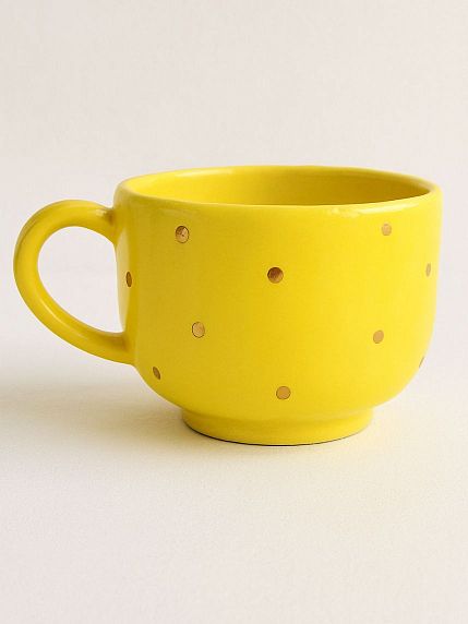 Кружка ручной работы NF ceramics «Всегда выбирай себя», жёлтая, керамика, 600 мл, фото 2.