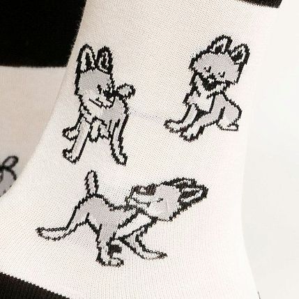 Носки «Стая Маугли», р-р 38-41, белые, фото 2.