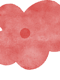 3D Стикер на телефон «Цветочек», красный, объёмный, 3 см