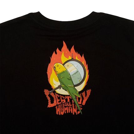 Футболка Barking Store «Попзилла», 2XL муж., чёрный, фото 2.