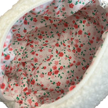 Косметичка ручной работы «Bebesss», белая, барашек, фото 4.