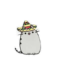 Брошь «Кот-Мексиканец»