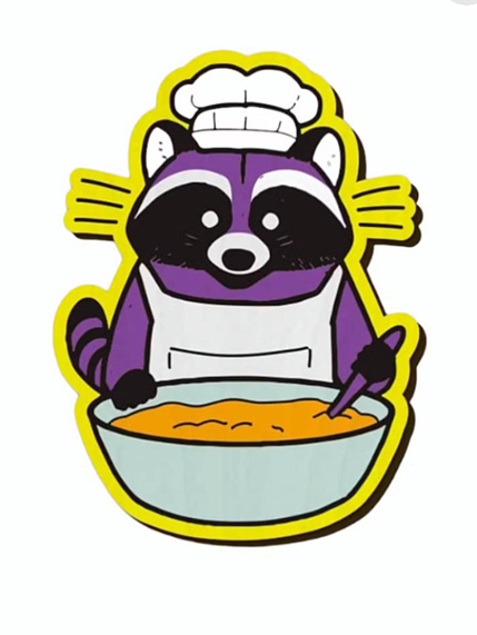 Значок WAF WAF «Енот-повар», фото 1.