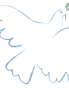 3D Стикер на телефон «Голубка», объёмный, 3 см