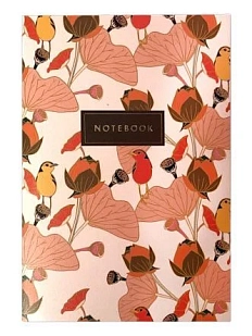 Тетрадь нелинованная «Flower bird», А5